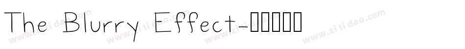 The Blurry Effect字体转换